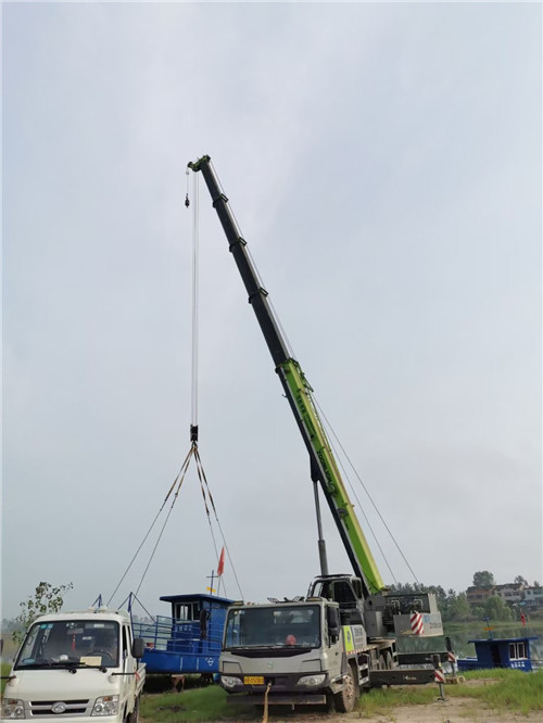 太康县桥梁建设吊装案例